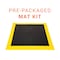 Safe-Flex Antifatigue Mat, 44 inch L x 44 inch W, Black Tiles / Yellow Border ESDA1BZ1 - alternate 4